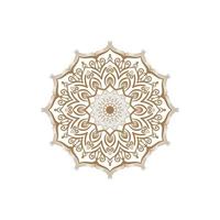 il giro mandala design per colorazione pagina e decorazione vettore