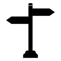 strada cartello freccia icona ilustration vettore