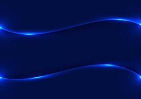 astratto modello raggiante blu onda neon illuminazione sfondo tecnologia concetto vettore