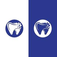 illustrazione vettoriale del modello di logo dentale