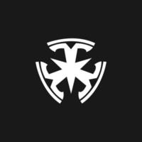 Trinità logo design modello, sicurezza logo disegno, vettore