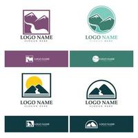 fiume logo logo vettore icona illustrazione design modello