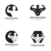 vettore oggetto e icone per sport etichetta Palestra distintivo fitness logo design