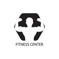 vettore oggetto e icone per sport etichetta Palestra distintivo fitness logo design