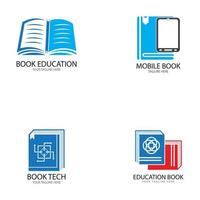 libro formazione scolastica logo modello vettore illustrazione design