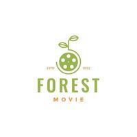 natura le foglie film logo design vettore