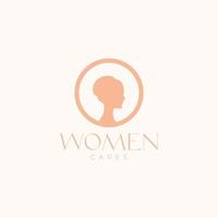 donne estetico ciambella femminile logo design vettore