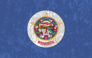 Minnesota stato grunge bandiera. vettore illustrazione.