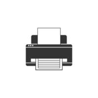 stampante icona design illustrazione vettore