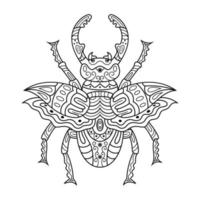 scarafaggio linea arte vettore