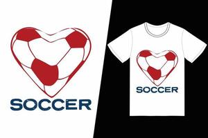 amore calcio calcio design. calcio maglietta design vettore. per maglietta Stampa e altro usi. vettore