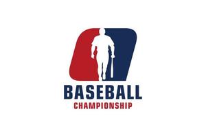 lettera q con logo da baseball. elementi del modello di progettazione vettoriale per la squadra sportiva o l'identità aziendale.