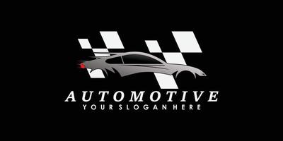 settore automobilistico logo design con creativo concetto premio vettore