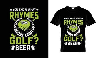 golf maglietta disegno, golf maglietta slogan e abbigliamento disegno, golf tipografia, golf vettore, golf illustrazione vettore