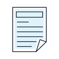 documento file carta formato vettore