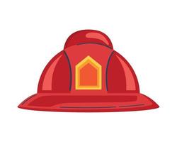 rosso pompiere casco vettore