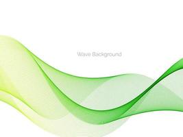 astratto verde decorativo elegante onda moderna design sfondo banner vettore
