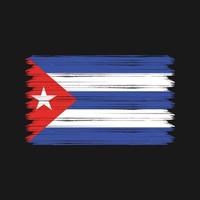 pennellate bandiera cuba. bandiera nazionale vettore