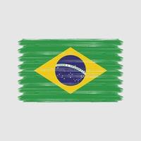 pennellate bandiera brasile. bandiera nazionale vettore