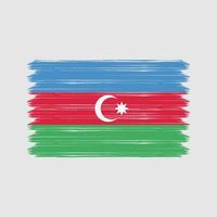 pennellate bandiera azerbaigian. bandiera nazionale vettore