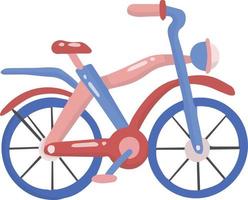 mano disegnato carino bicicletta illustrazione vettore