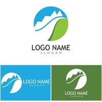 fiume icona vettore illustrazione logo design