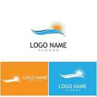 fiume icona vettore illustrazione logo design