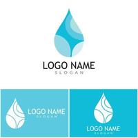 acqua far cadere illustrazione logo vettore design