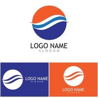 fiume icona vettore illustrazione logo design