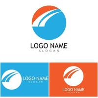 fiume icona vettore illustrazione logo design