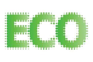 logo eco , ecologia - vettore