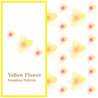 giallo fiore senza soluzione di continuità modello stampabile vettore