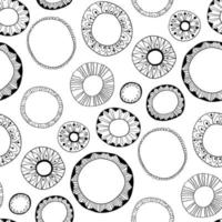 senza soluzione di continuità multicolore modello con orientale mandala. caleidoscopio elementi vettore