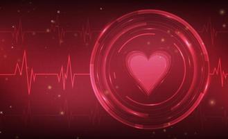 Fondo libero di vettore del monitor del cuore