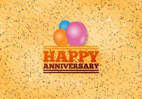 Vector Happy Anniversary Background gratuito