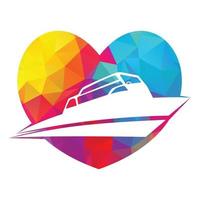 andare in barca barca vettore logo design. andare in barca barca icona simbolo.
