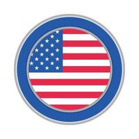 bandiera di Stati Uniti d'America il giro vettore
