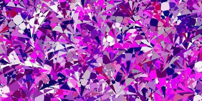 struttura vettoriale viola chiaro, rosa con triangoli casuali.
