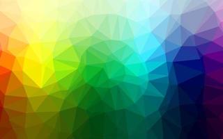 multicolore scuro, layout di poli basso vettoriale arcobaleno.