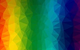 multicolore scuro, layout astratto poligono vettoriale arcobaleno.