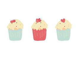 vettore illustrazione design di un' delizioso cupcake.