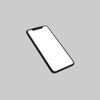 Telefono modello minimalista moderno modello smartphone vettore