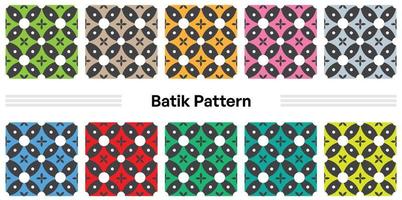 senza soluzione di continuità moderno modello batik per tessile scopo con vario colore e modello vettore