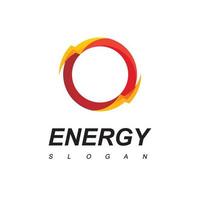 energia logo modello utilizzando bullone icona vettore