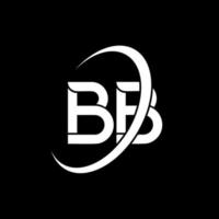 bb logo. B B design. bianca bb lettera. bb lettera logo design. iniziale lettera bb connesso cerchio maiuscolo monogramma logo. vettore