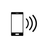 mobile Telefono suono icona vettore nel moderno piatto stile per ragnatela