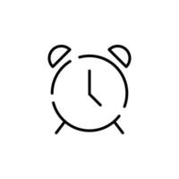 orologio, Timer, tempo tratteggiata linea icona vettore illustrazione logo modello. adatto per molti scopi.