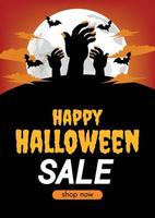 Halloween promozione Halloween caldo vendita sfondo design vettore