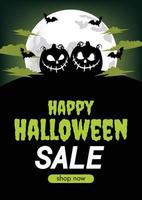 spaventoso Halloween promozione Halloween vendita sfondo design vettore