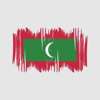 Maldive bandiera vettore spazzola. nazionale bandiera spazzola vettore
